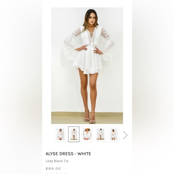 Two sisters white dress - size 4/small - Picture 1 of 6